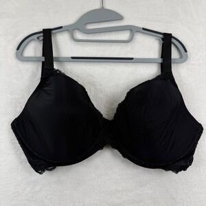 Adore Me Black Lace Trim Full Coverage Underwire Bra 38G 135008 Womens Lingerie